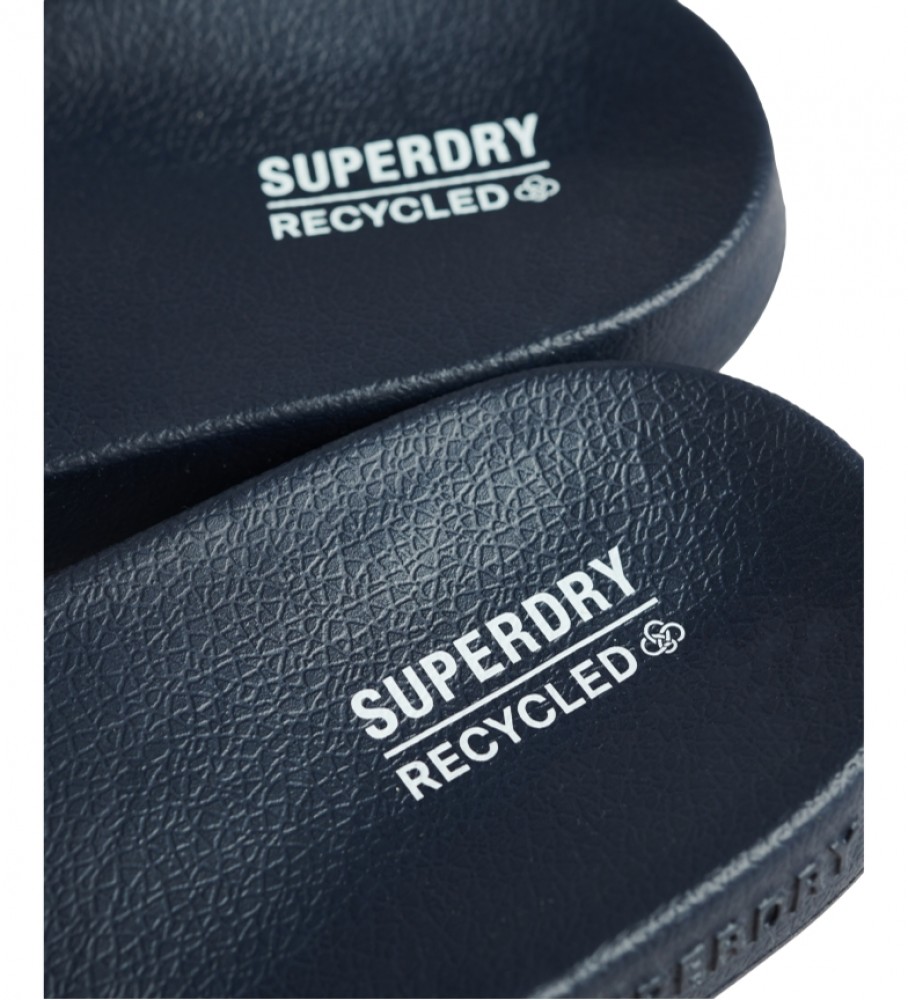 Superdry Chanclas de piscina Code Core marino