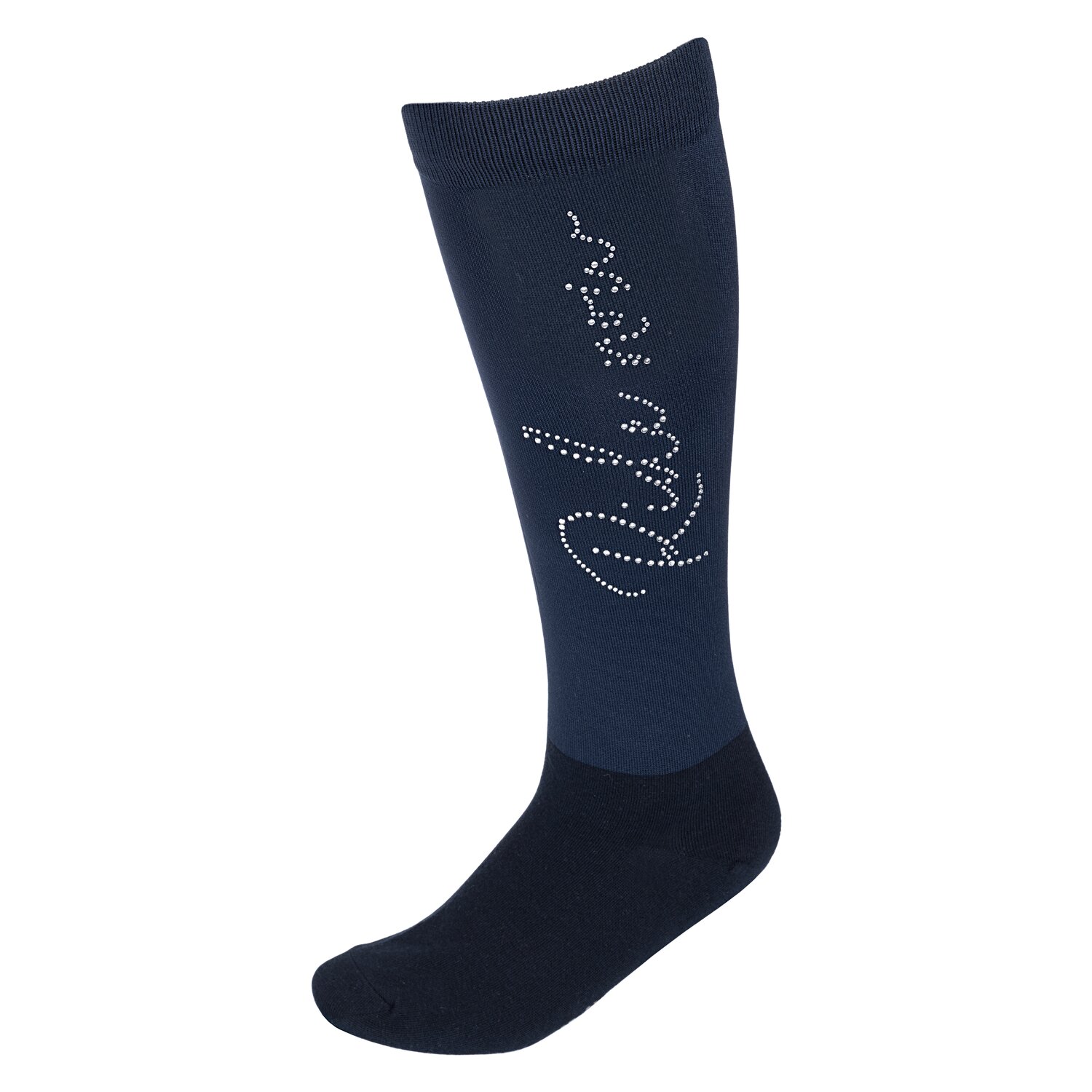 RIDE now Thinsocks mit Glitzerschriftzug - navy