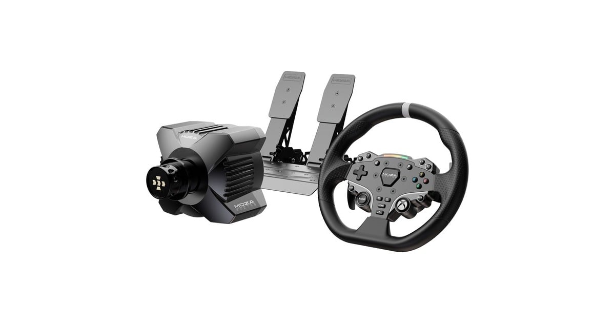 MOZAR3 + ES + SR-P Lite bundel voor Xbox en pc  (Zwart, Basis, stuur en pedalen)