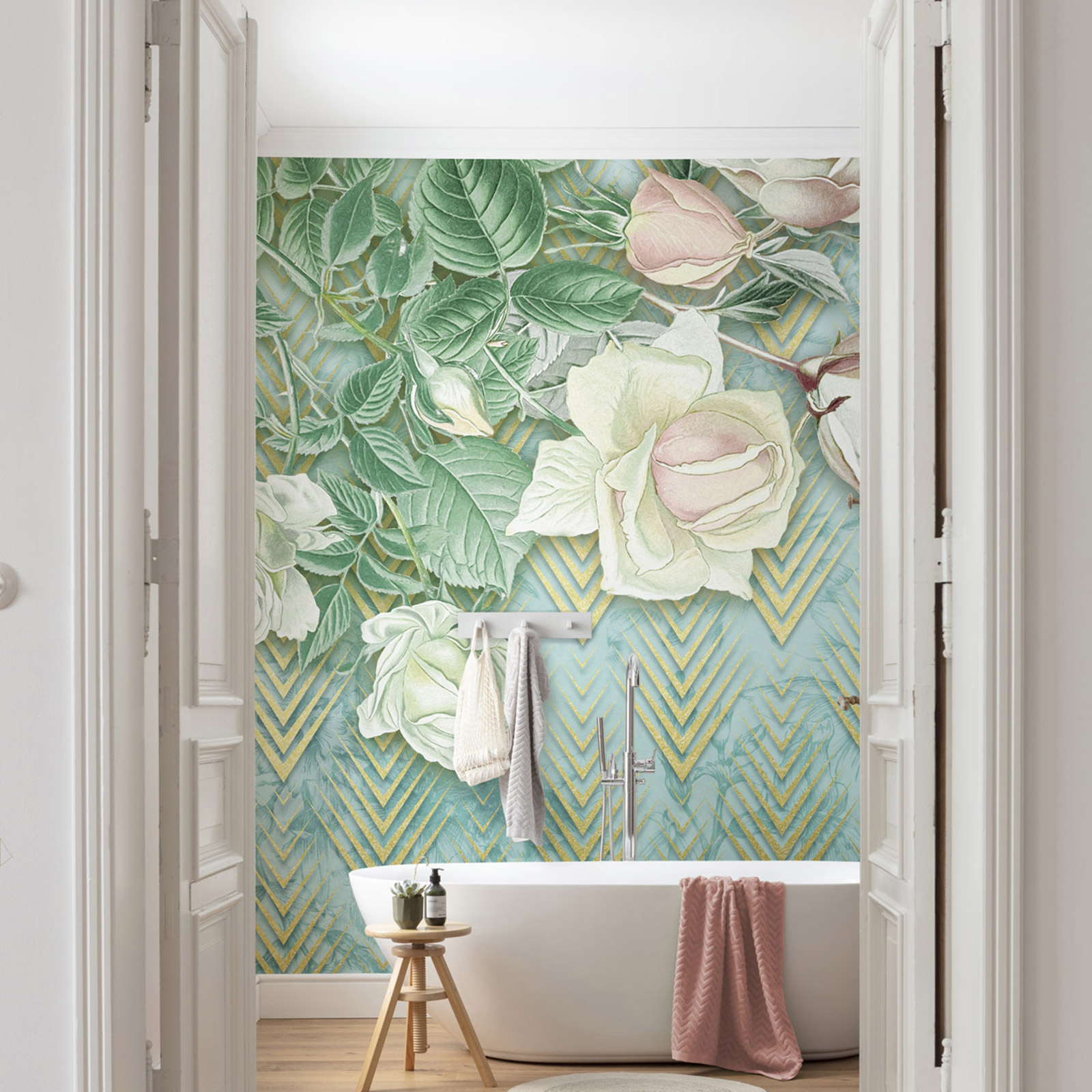 Vlies-Fototapete ROSE POEM - bunt - 200x250 cm