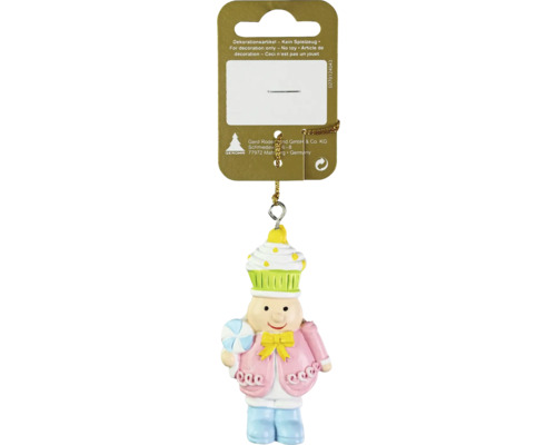 Kerstdecoratie hangend figuur, kleurrijk