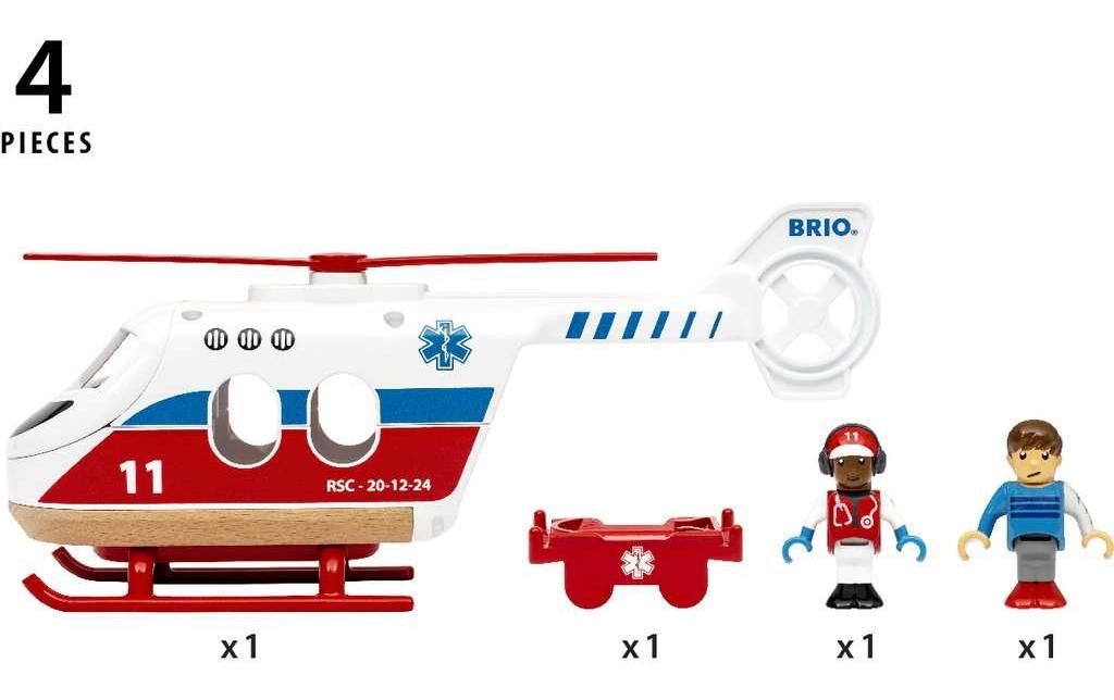 BRIO World RettungshubschrauberHubschrauber-Spielset