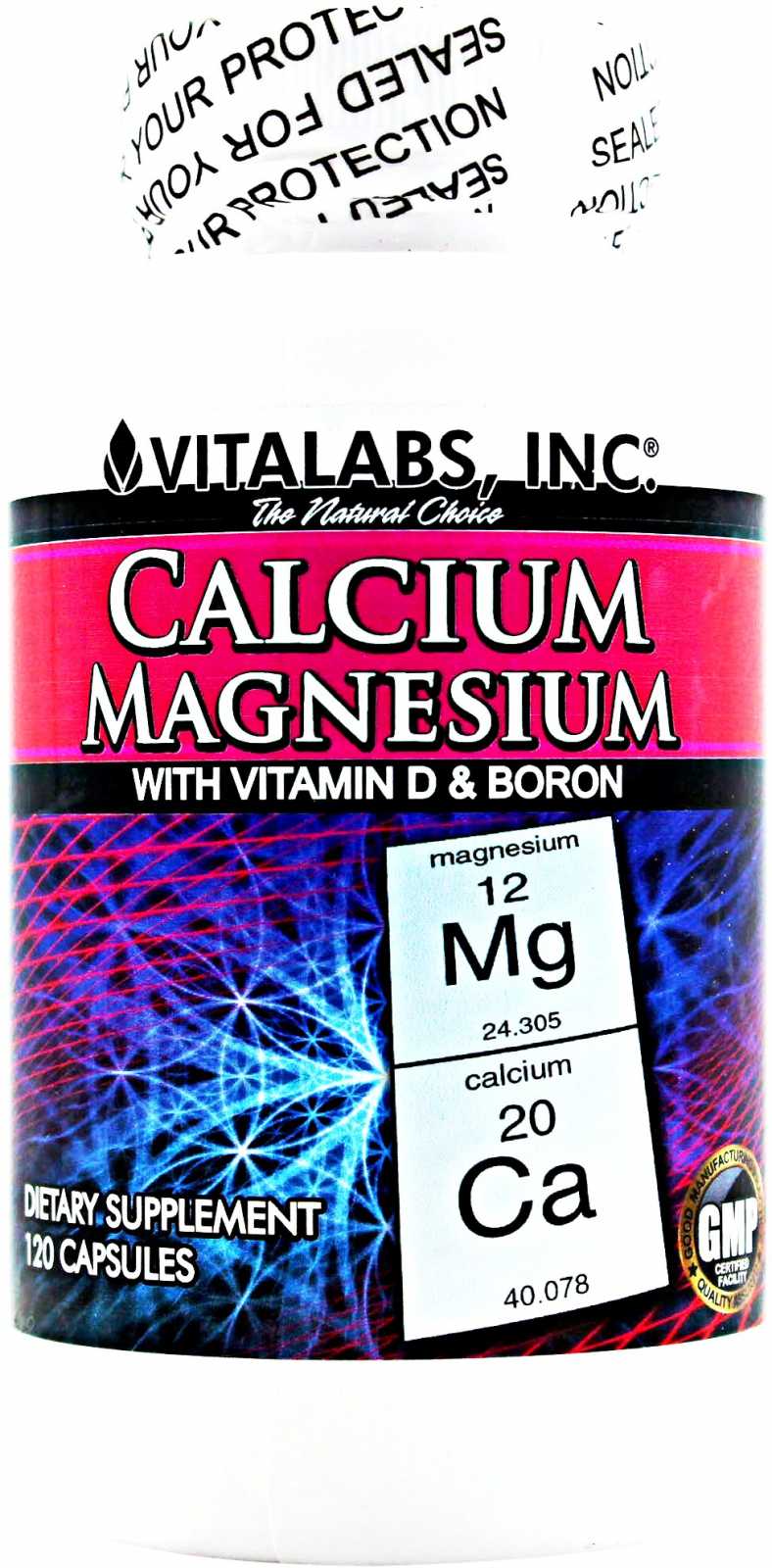 Vitalabs Cálcio Magnésio 120 Cápsulas