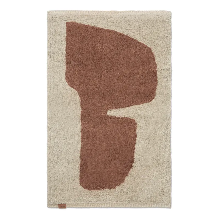 Ferm Living Tapis de bain Lay | Rouge brique