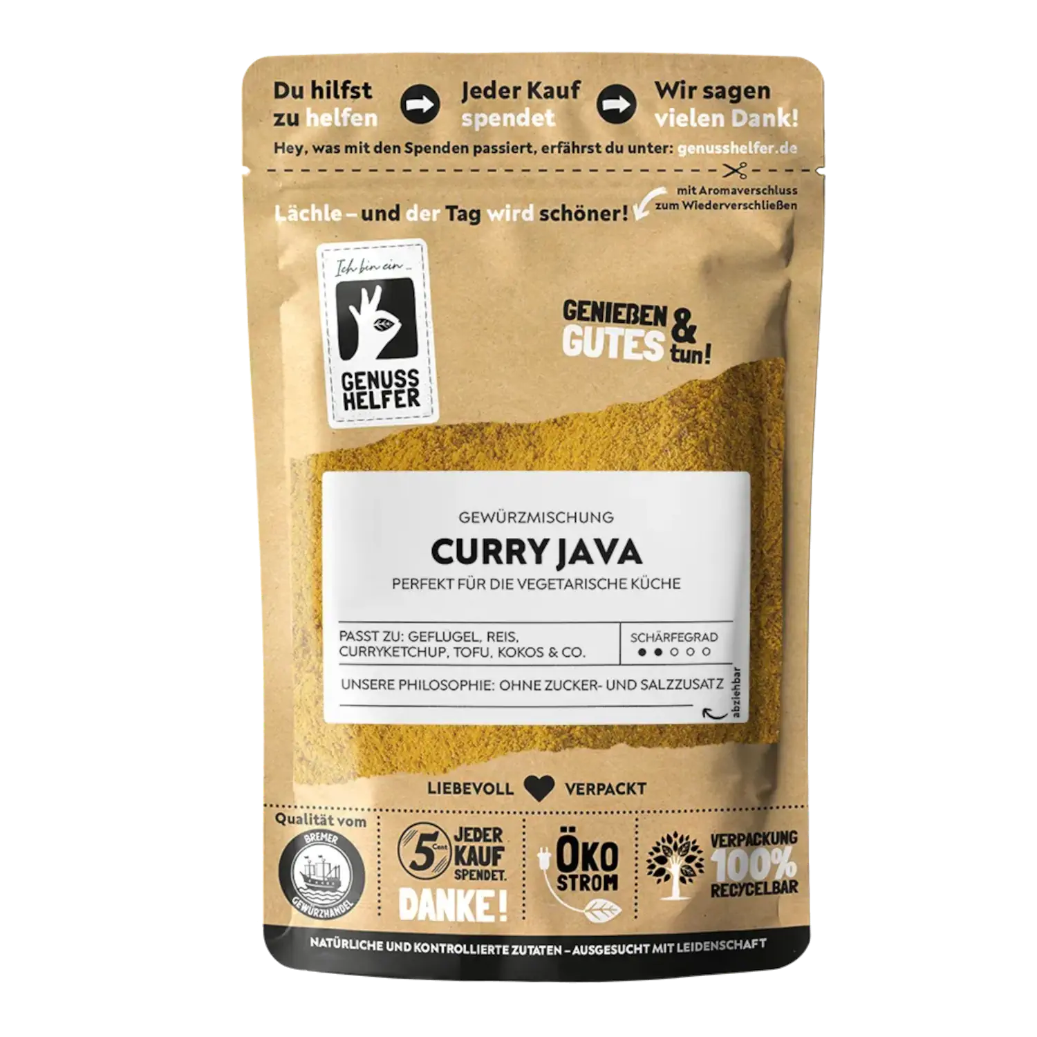 Java Curry, gemahlen
