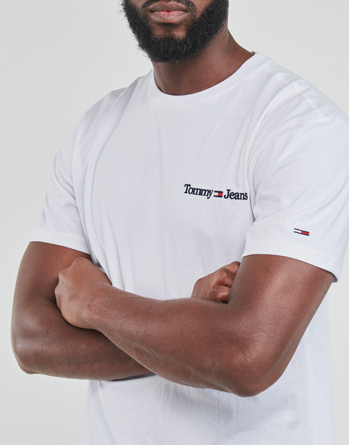 Tommy Jeans - TJM CLSC LINEAR CHEST TEE - Blanc