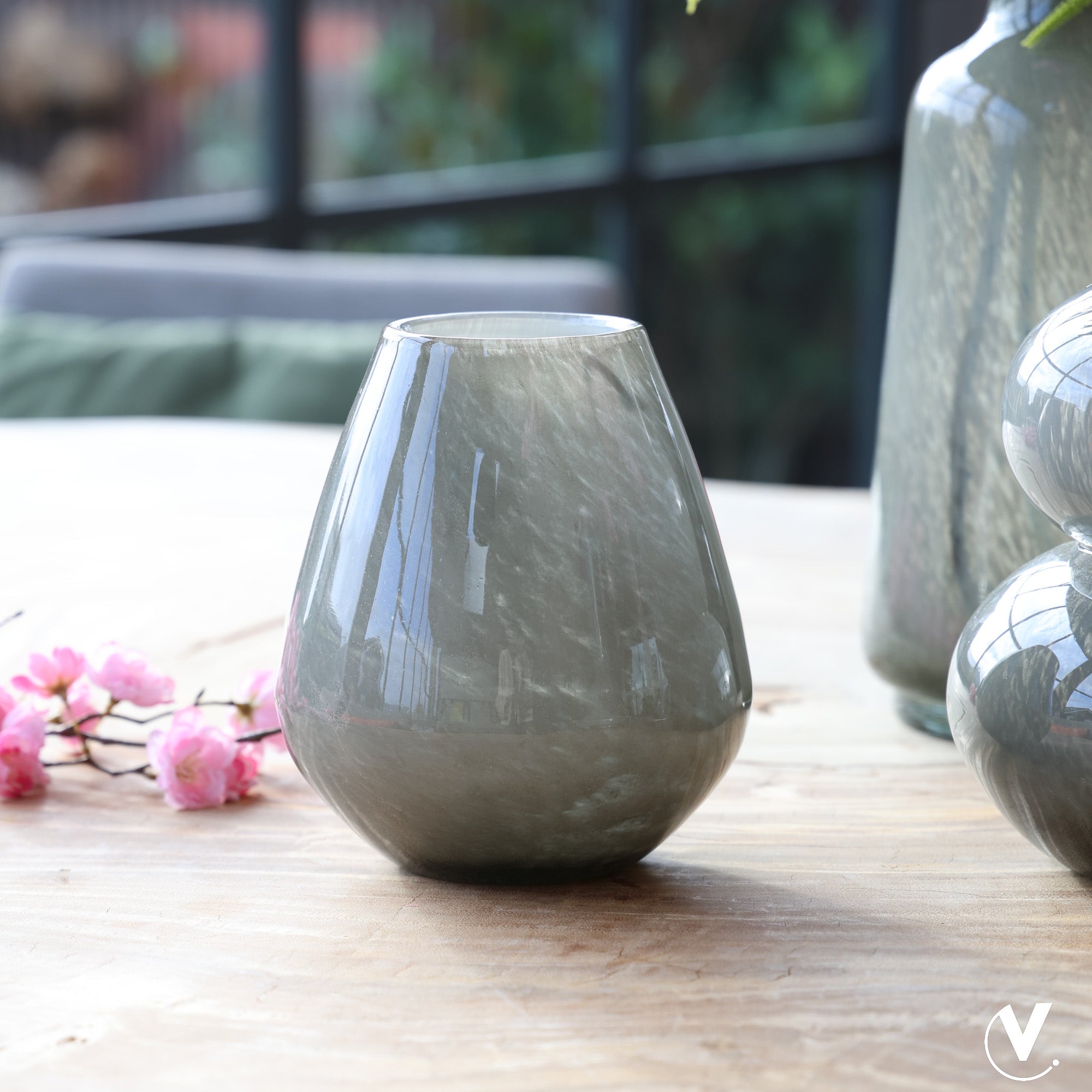Vase The World Tasman Elite grey Ã18 x H20 cm