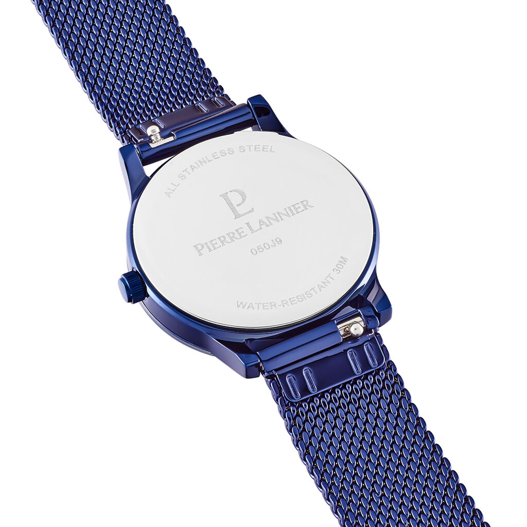 Montre Pierre Lannier Week End Ligne Pure Bleu