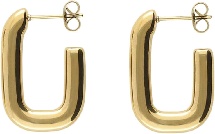 My Jewellery Rectangular drop earrings Gold