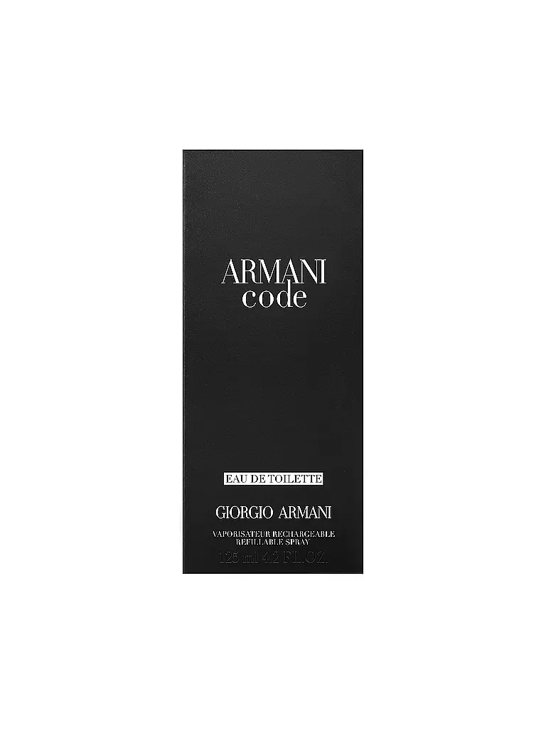 GIORGIO ARMANI Code Eau de Toilette 125ml Nachfüllbar keine Farbe