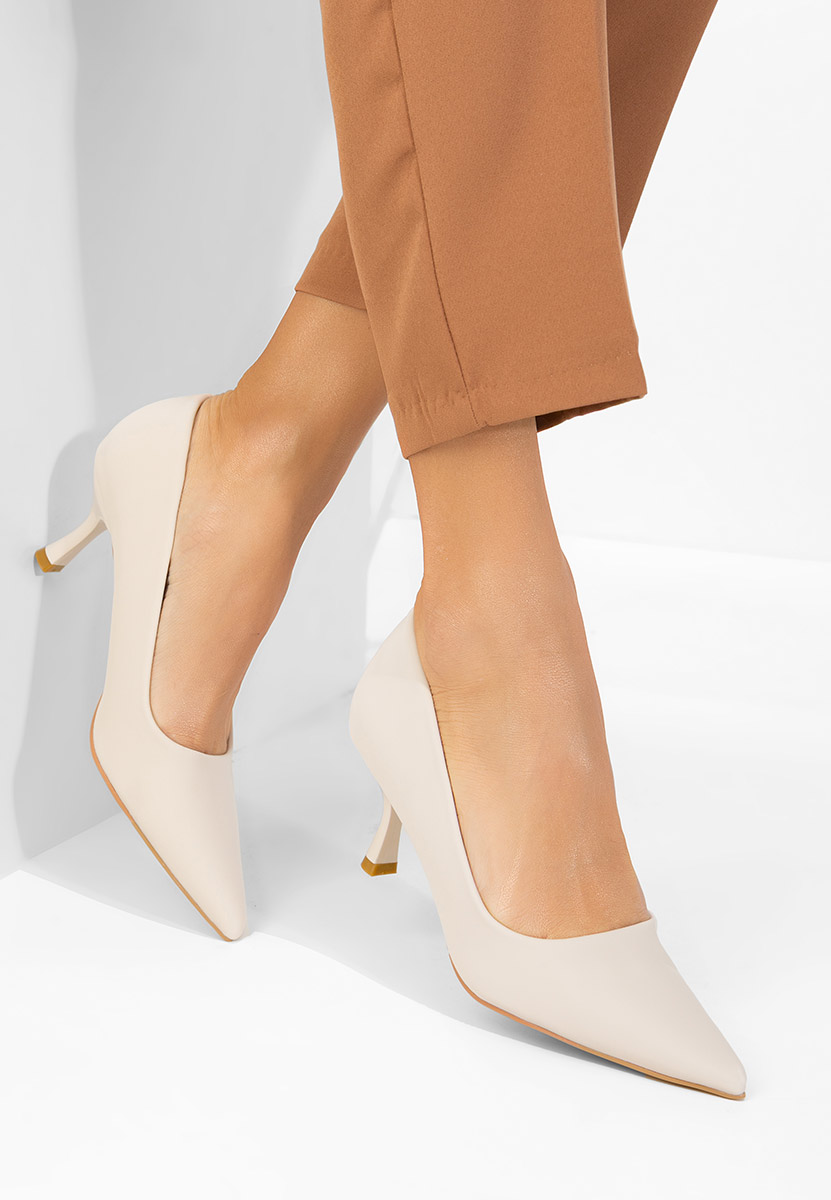 Chaussures à talon beige Celinia