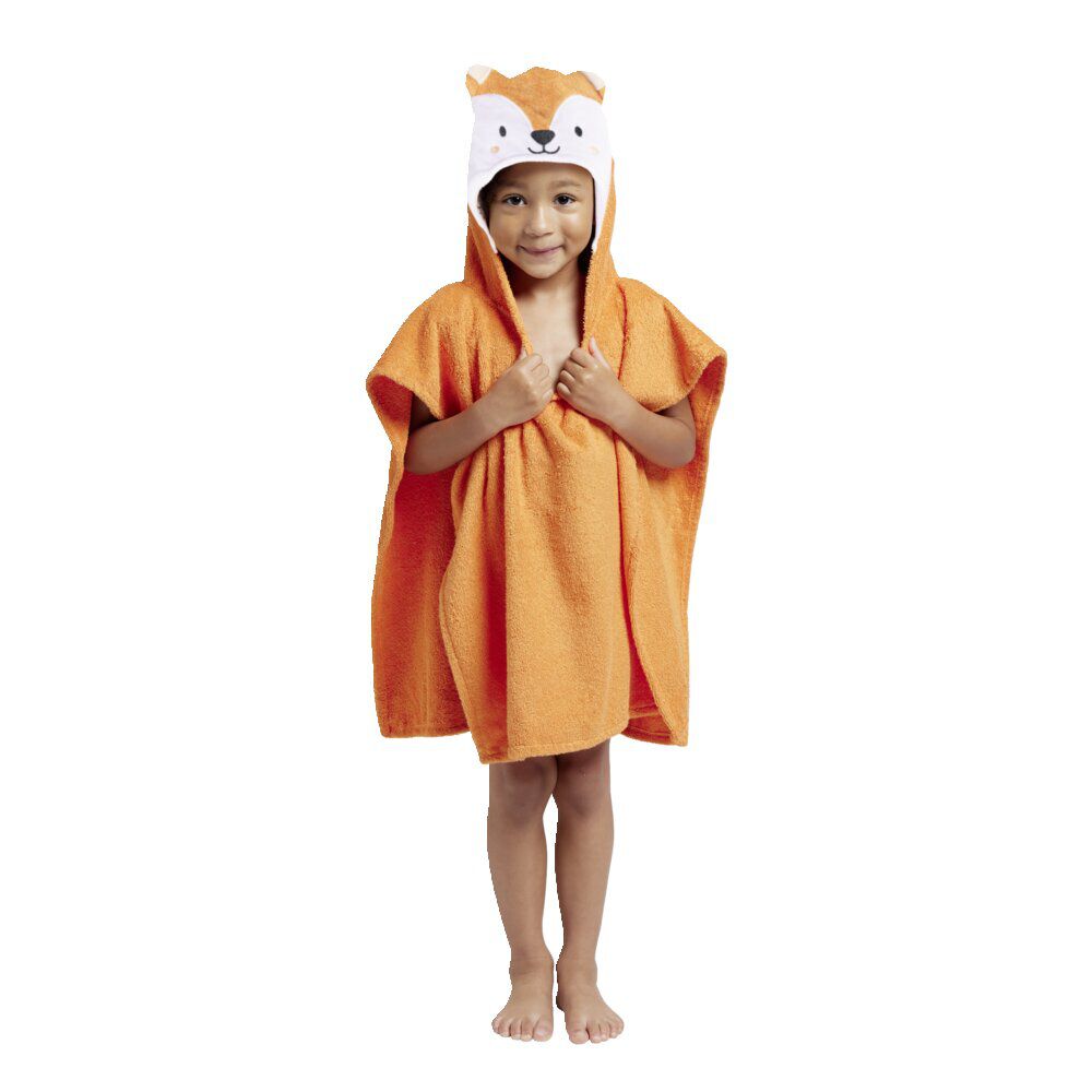 Poncho de douche enfant 50xH115cm lapin ou renard - 2 modèles