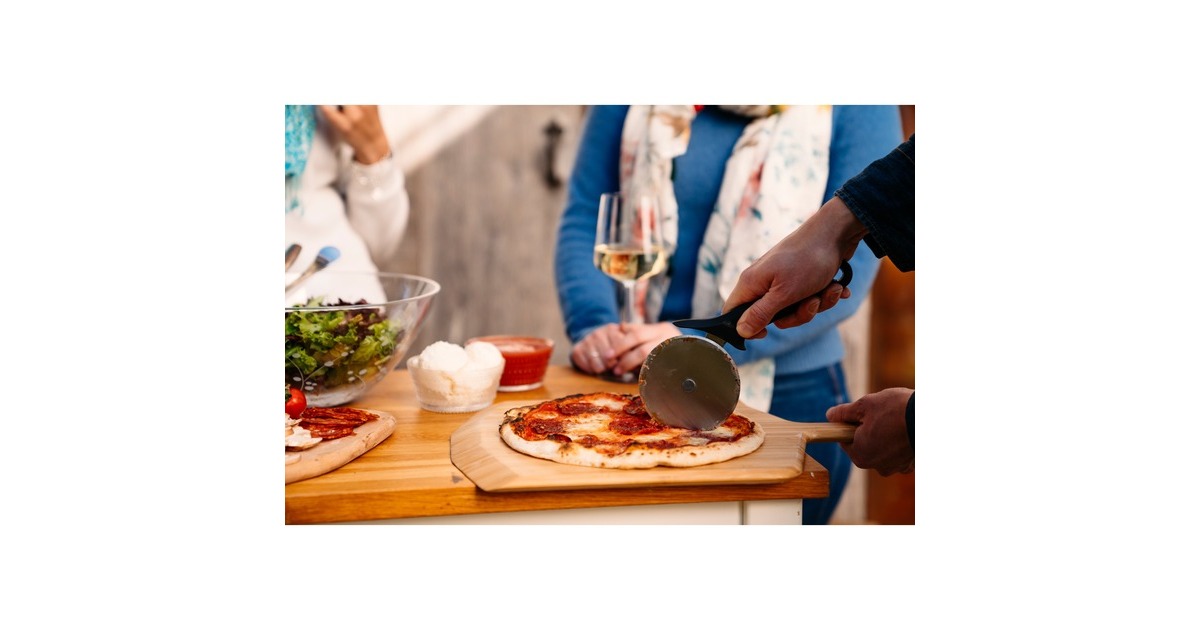 OoniProfessional Pizza Cutter Wheel mes  (Zwart/roestvrij staal)