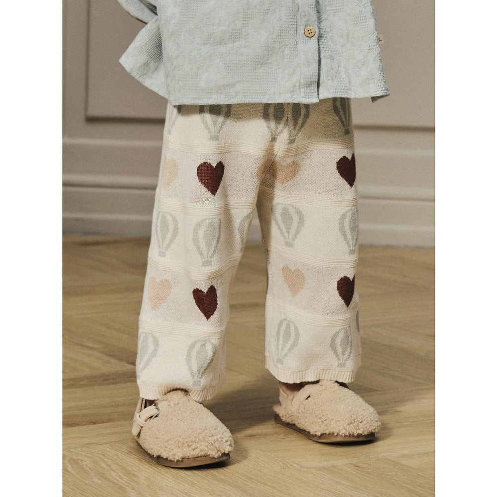 Køb Lil'Atelier Pastel Parchment Nmflamai Wide Strik Ancle Bukser Lil