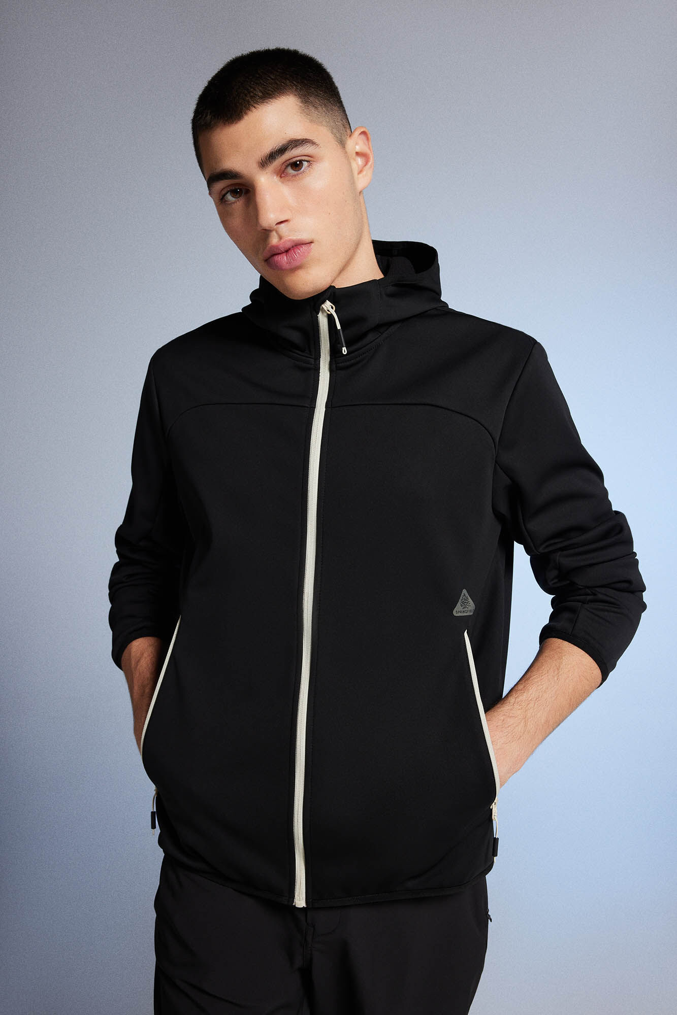 Jaqueta técnica Softshell - preta