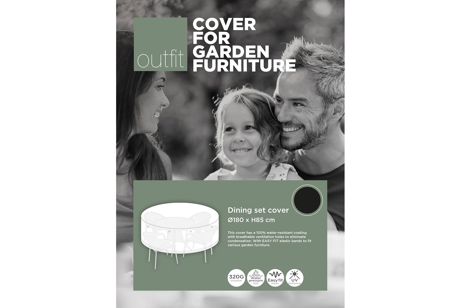 Cassie lagringstrekk Grå polyester Høyde 85 cm