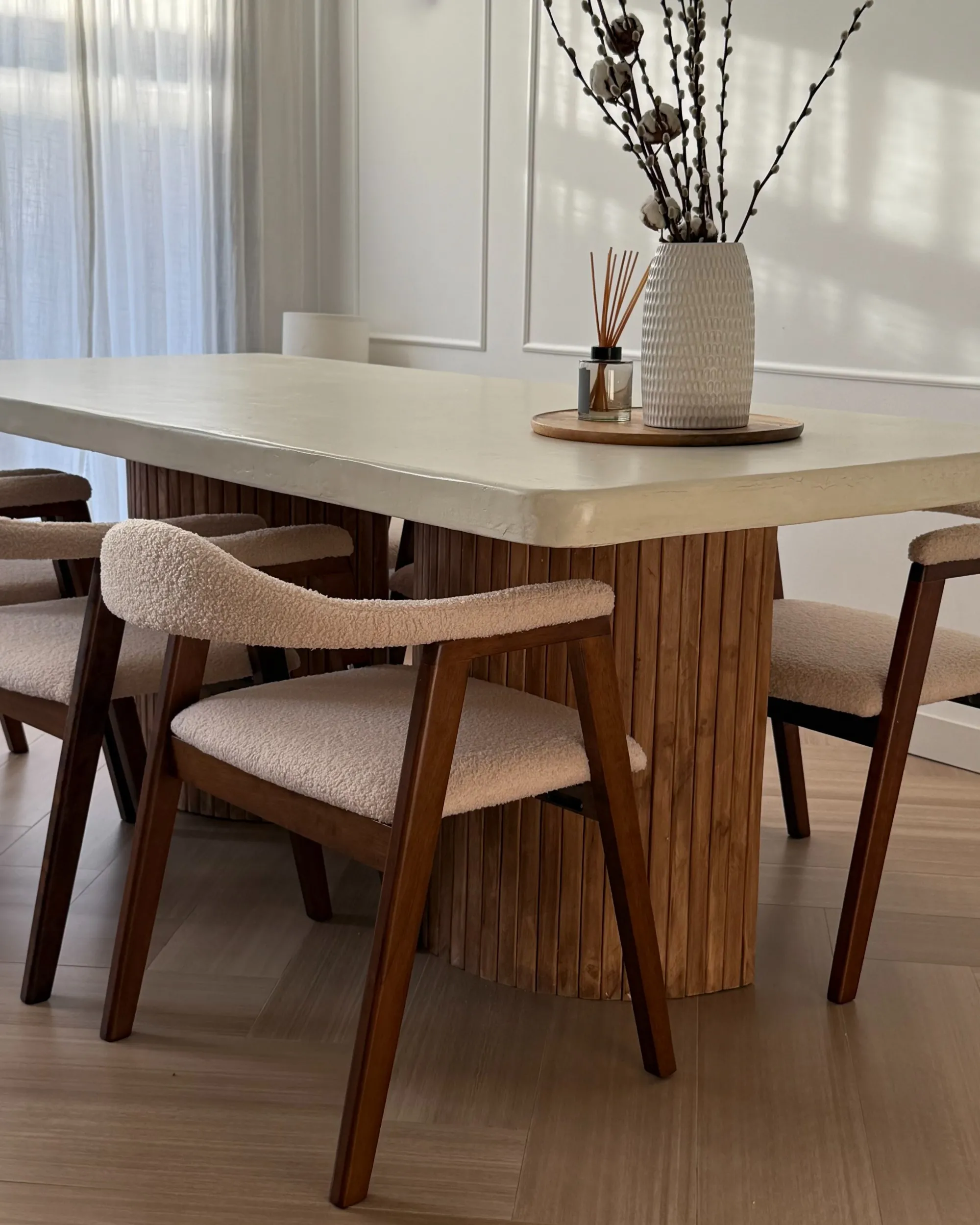 Set van 2 eetkamerstoelen ONECO Hout Donkerbruin
