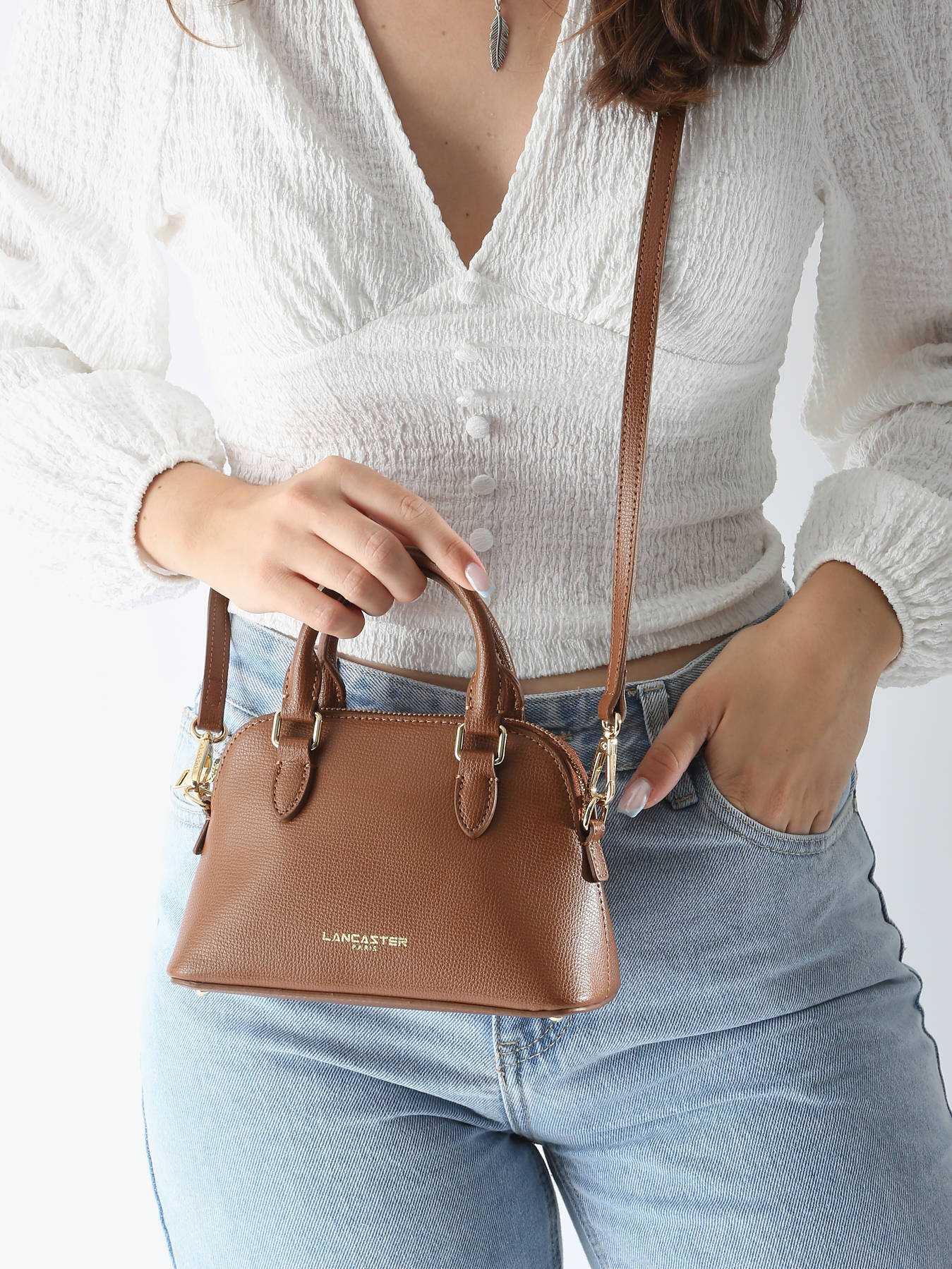 Sac bandoulire Sierra jia cuir LANCASTER
