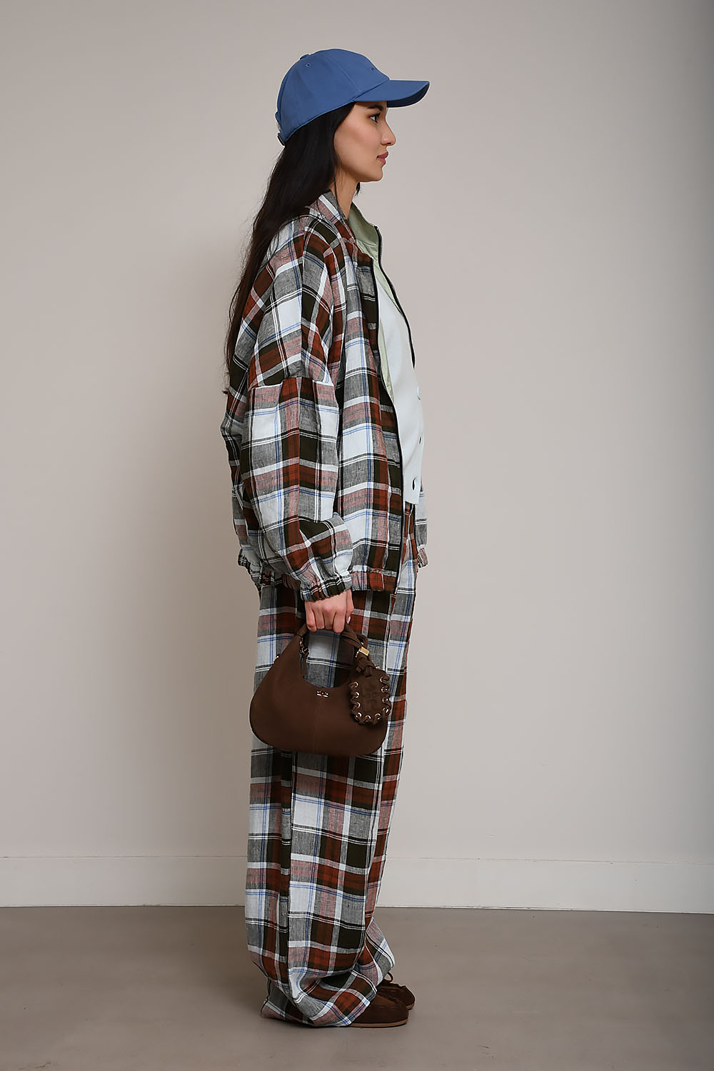Dua reversible nylon/linen jacket