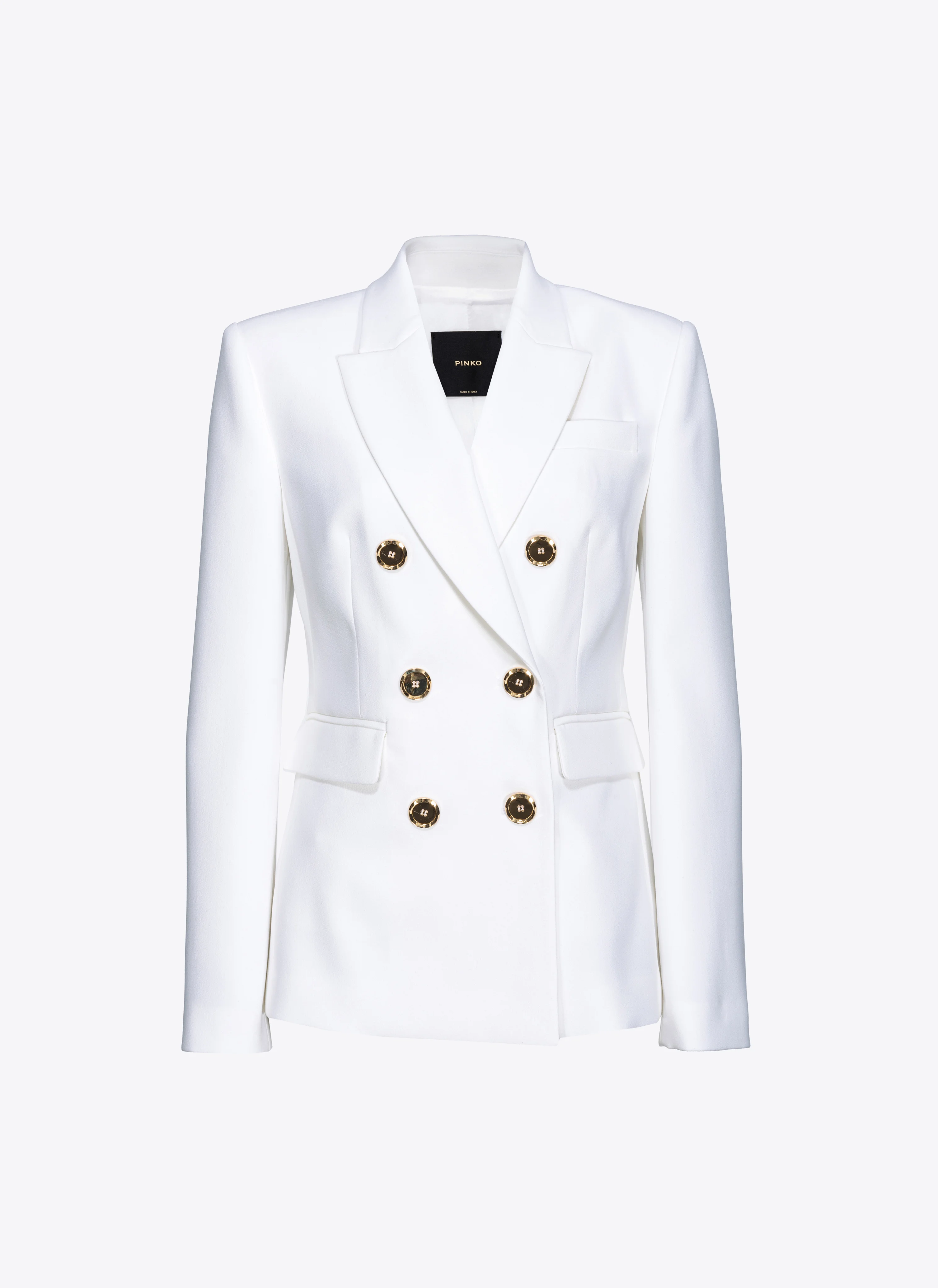 Blazer croisé avec boutons | Blanc