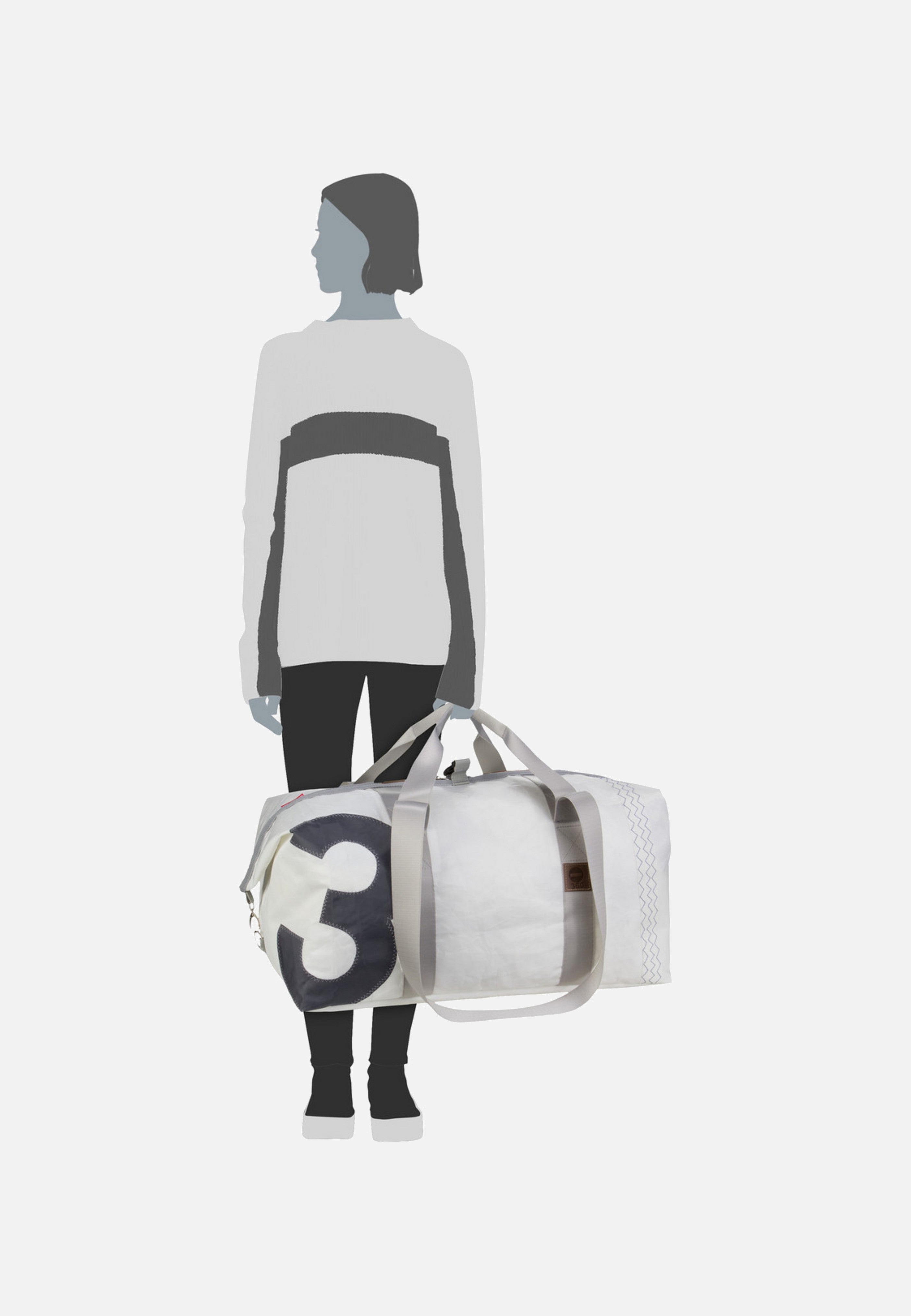 Kutter XL Weiß/Grau - Dufflebag