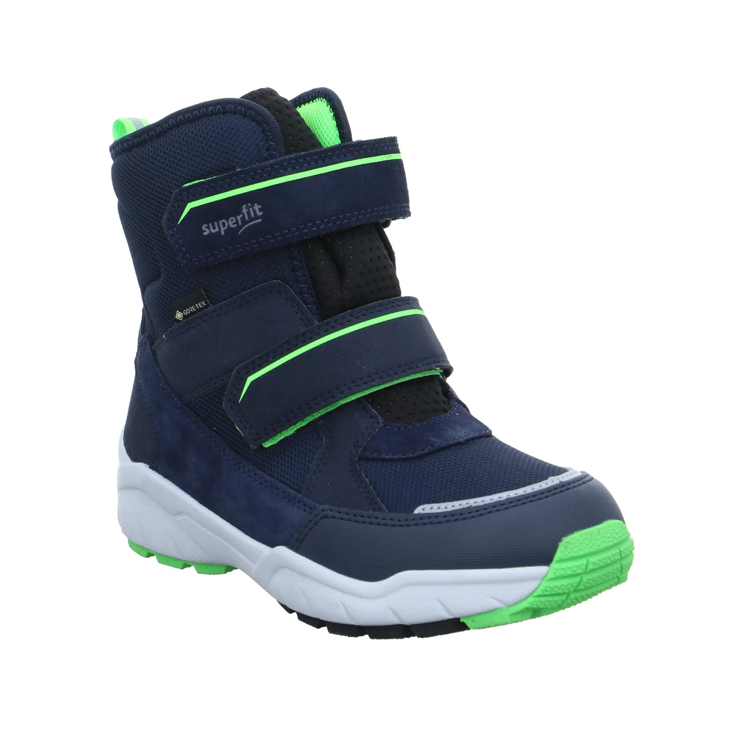 SUPERFIT Jungen- Snowboot Membran Blau Textil  Winterstiefel