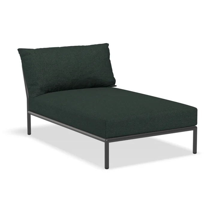 HOUE - Level 2 Chaise Longue, dark grey / alpine