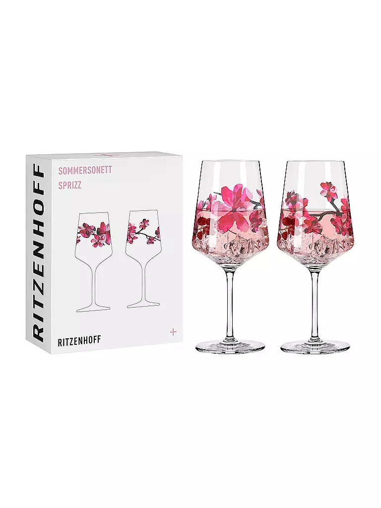 RITZENHOFF Aperitifglas 2er Set SOMMERSONETT SPRITZ #11 und #12 Ana Vasconcelos rosa