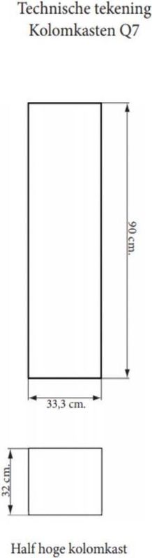 Sanicare - Kolomkast - Grey-Wood - Soft-Closing Deur