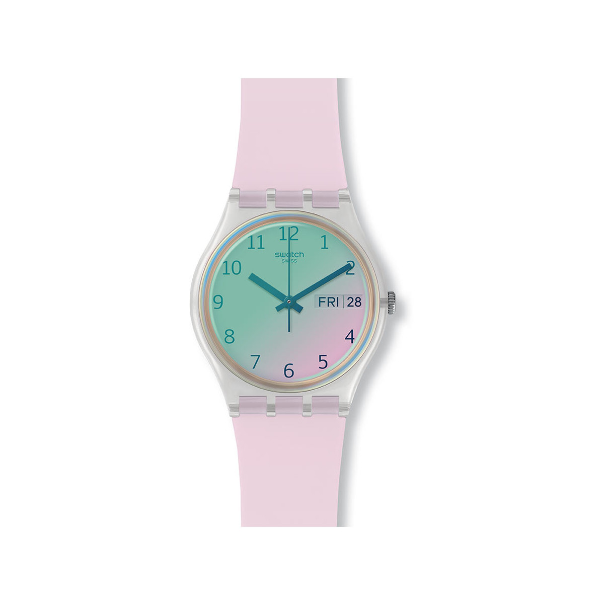 Montre Swatch transformation femme silicone rose