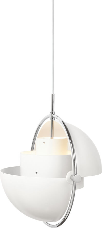 Gubi Multi-Lite Pendant Krom/hvid