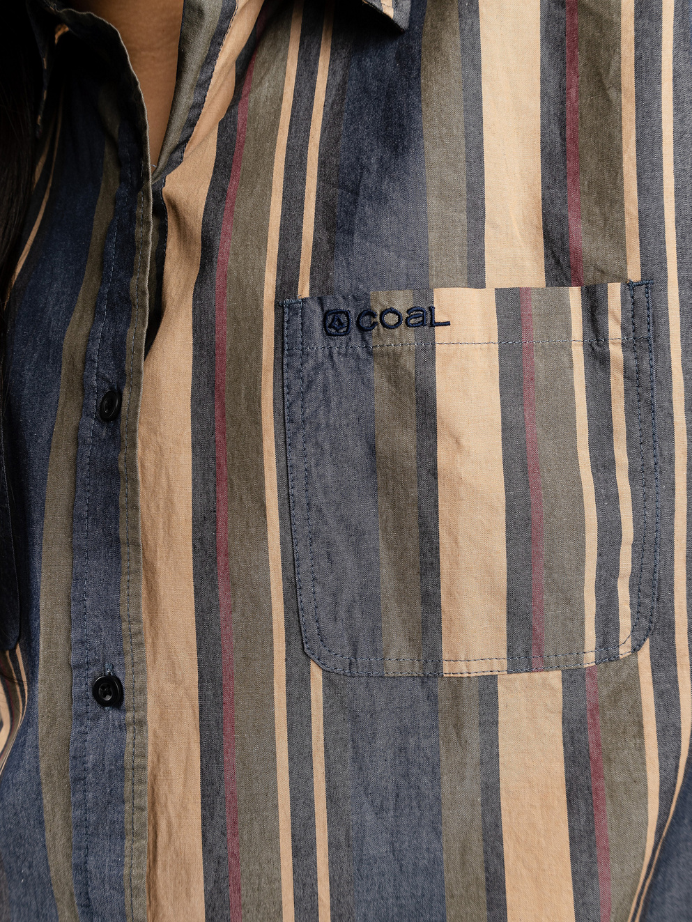 Coal Tayla Shirt multi color stripe