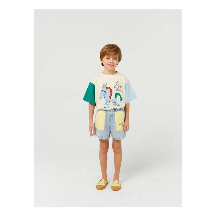 Bobo Choses Exclusivité Bobo Choses x Smallable - Short Denim Brodé | Bleu jean