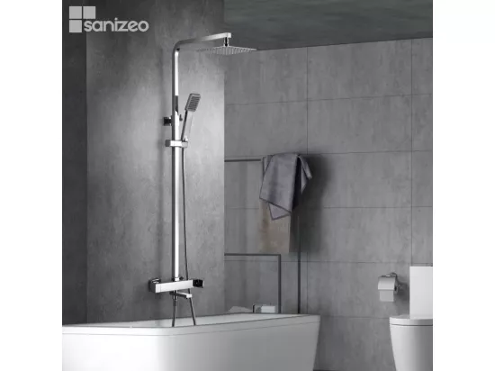 Colonne de Douche et Baignoire anti-calcaire Chrome FIYI BDF016-B