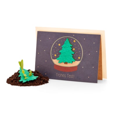 Weihnachtskarten mit Wildblumensamen