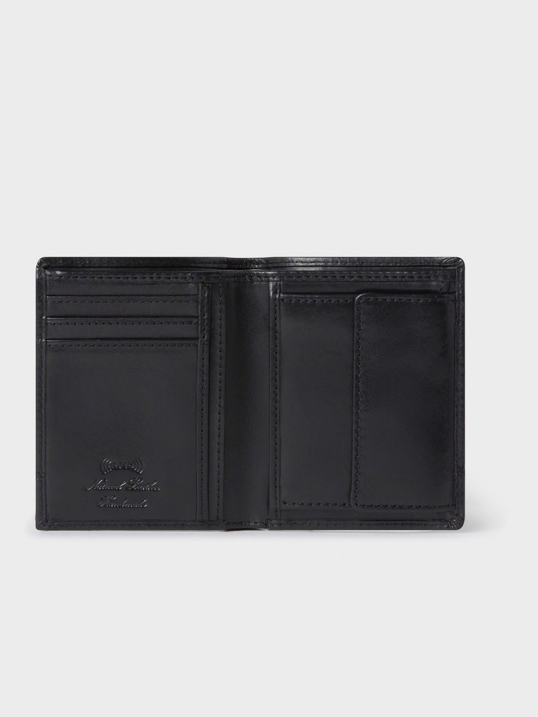 Zwart - Osprey London The London Leather Wallet with Coin Pocket
