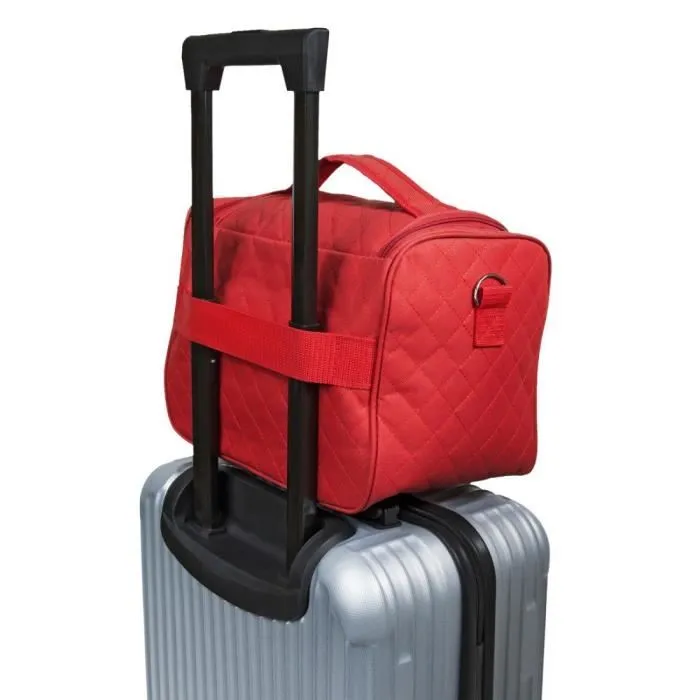 VANITYS TEXTILE MULTIPOCHES ZIPPEES ROUGE MM 21X31X25 CM