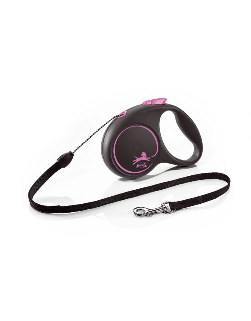 Flexi Black Design Koord S 5 m - Hondenriem
