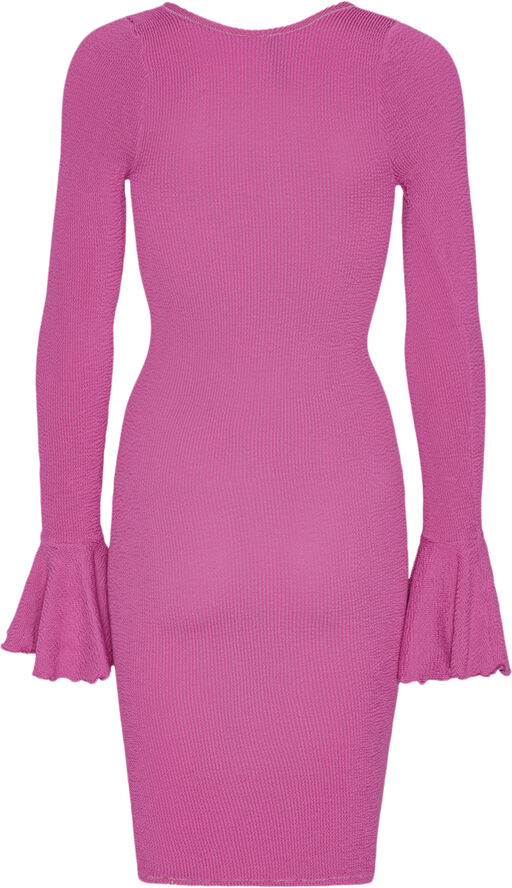 ROTATE Birger Christensen CRINKLE MINI DRESS Carmine rose (pink)
