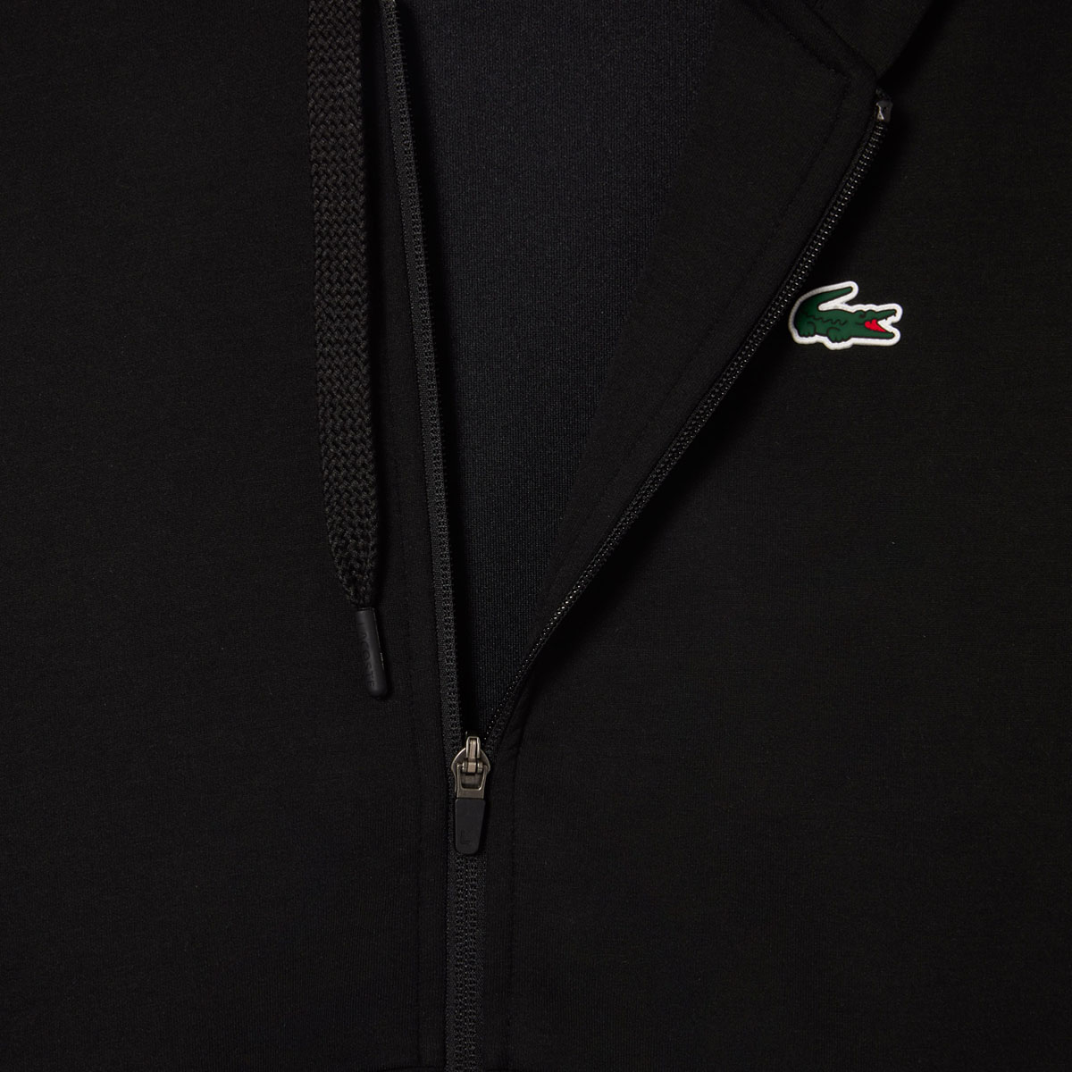 Lacoste Mesh Panels Full Zip Hættetrøje Herre