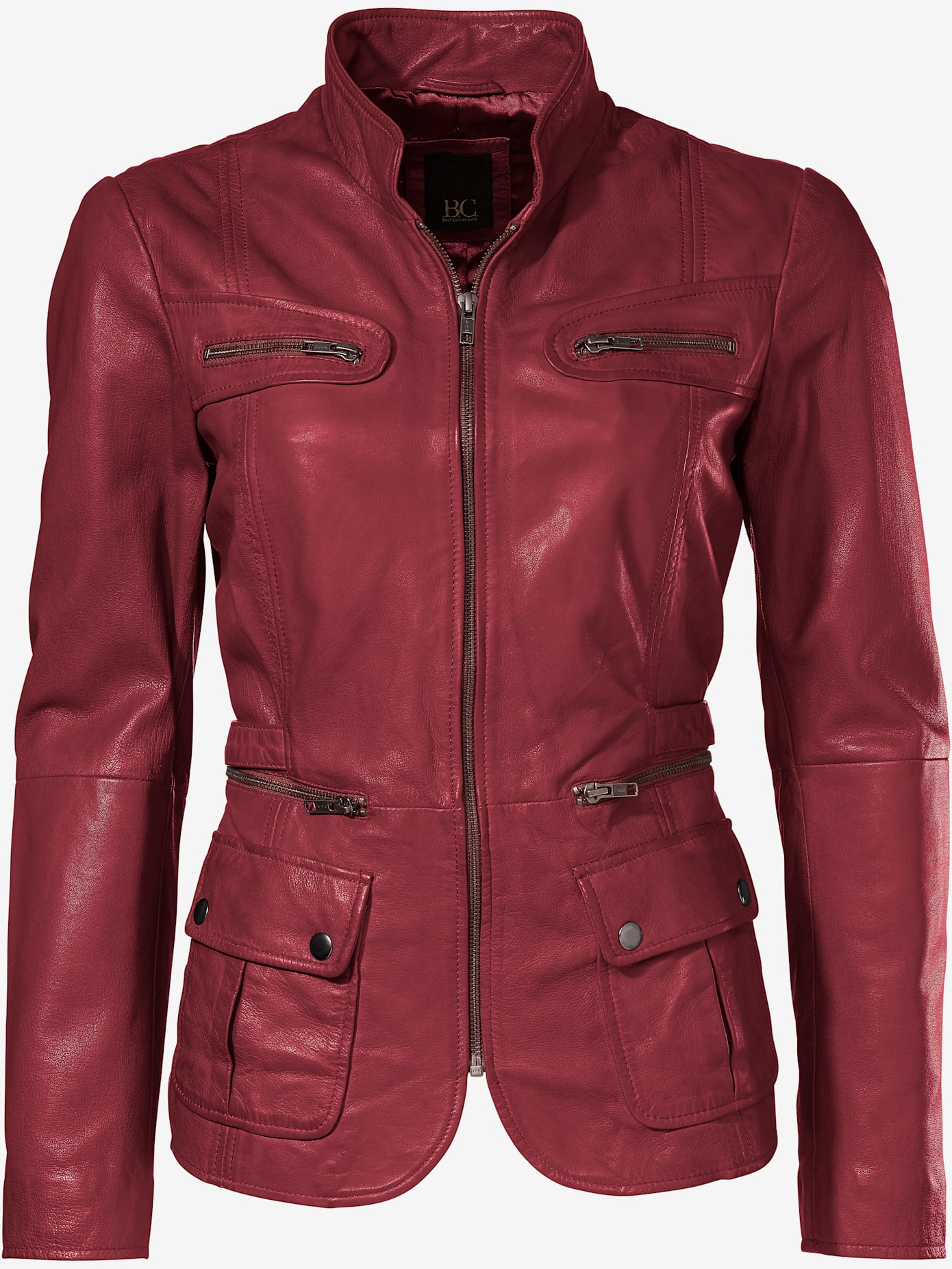 Veste en cuir cuir d'agneau souple