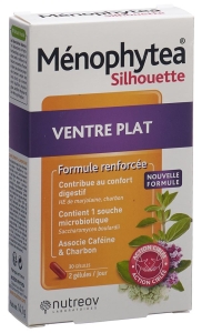 Menophytea Flacher Bauch Silhouette Kapseln, 30 Stück