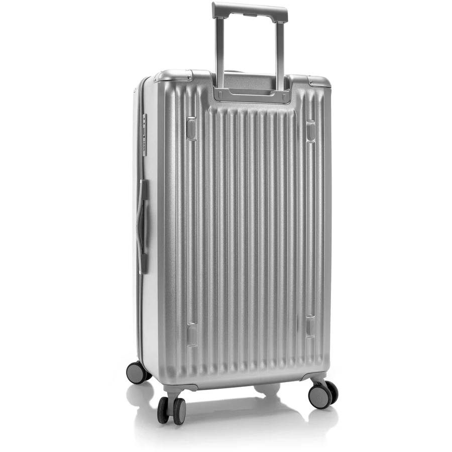 Heys Luxe Trunk - 4-Rollen-Trolley 76 cm erw. silver