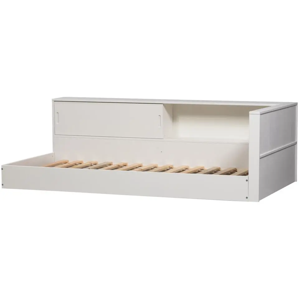 WOOOD Carter Hoekbed Links/Rechts - Grenenhout - Wit - 90x200