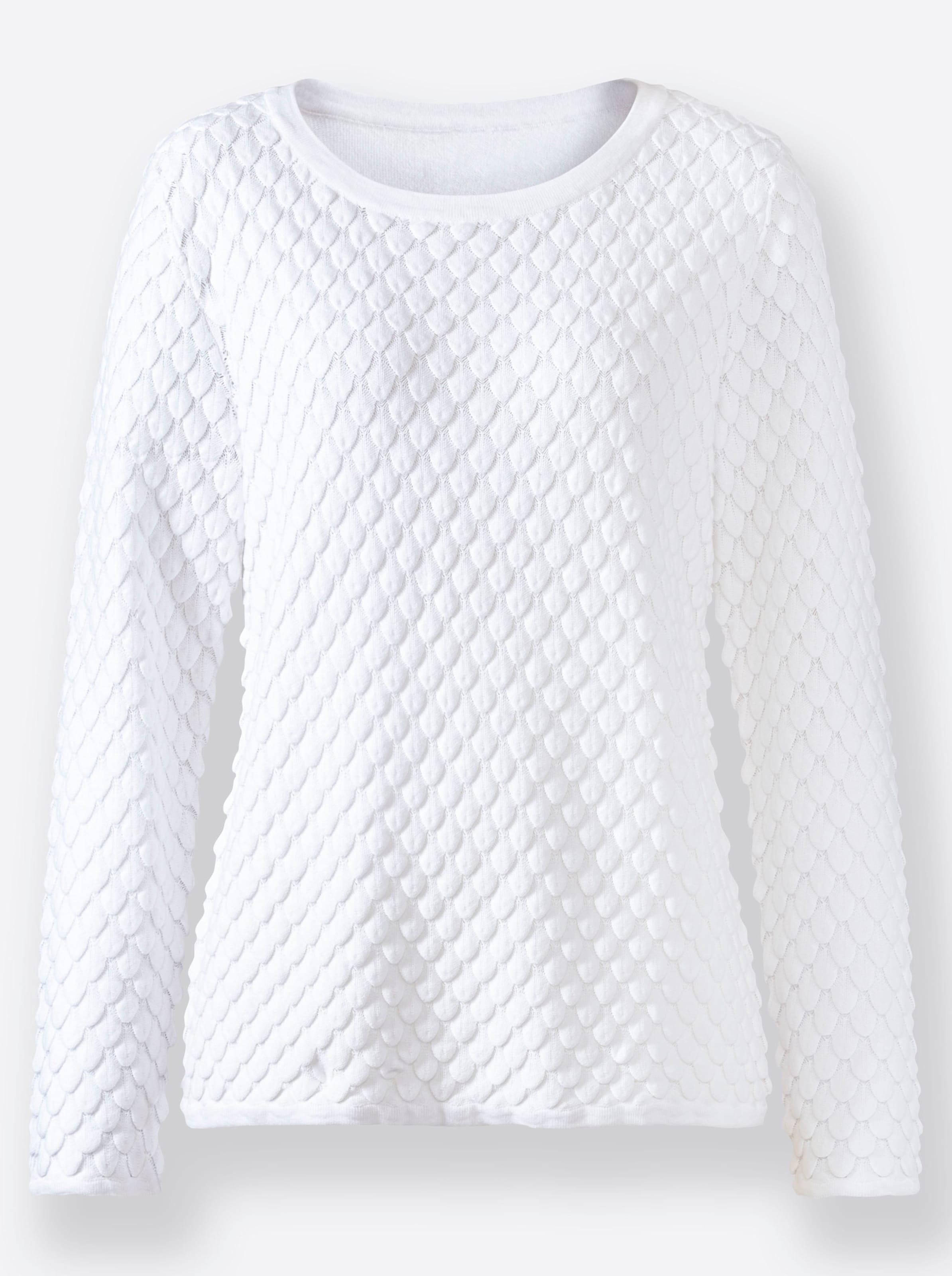 Strickpullover in weiß
