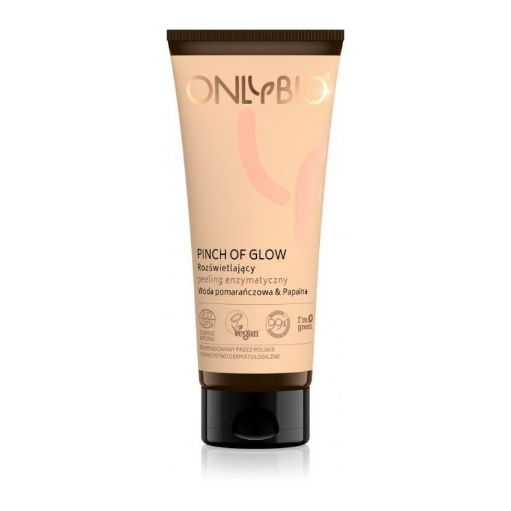 ONLYBIO Pinch of Glow Enzym Peeling Aufhellendes Orangenwasser & Papain 75 ml