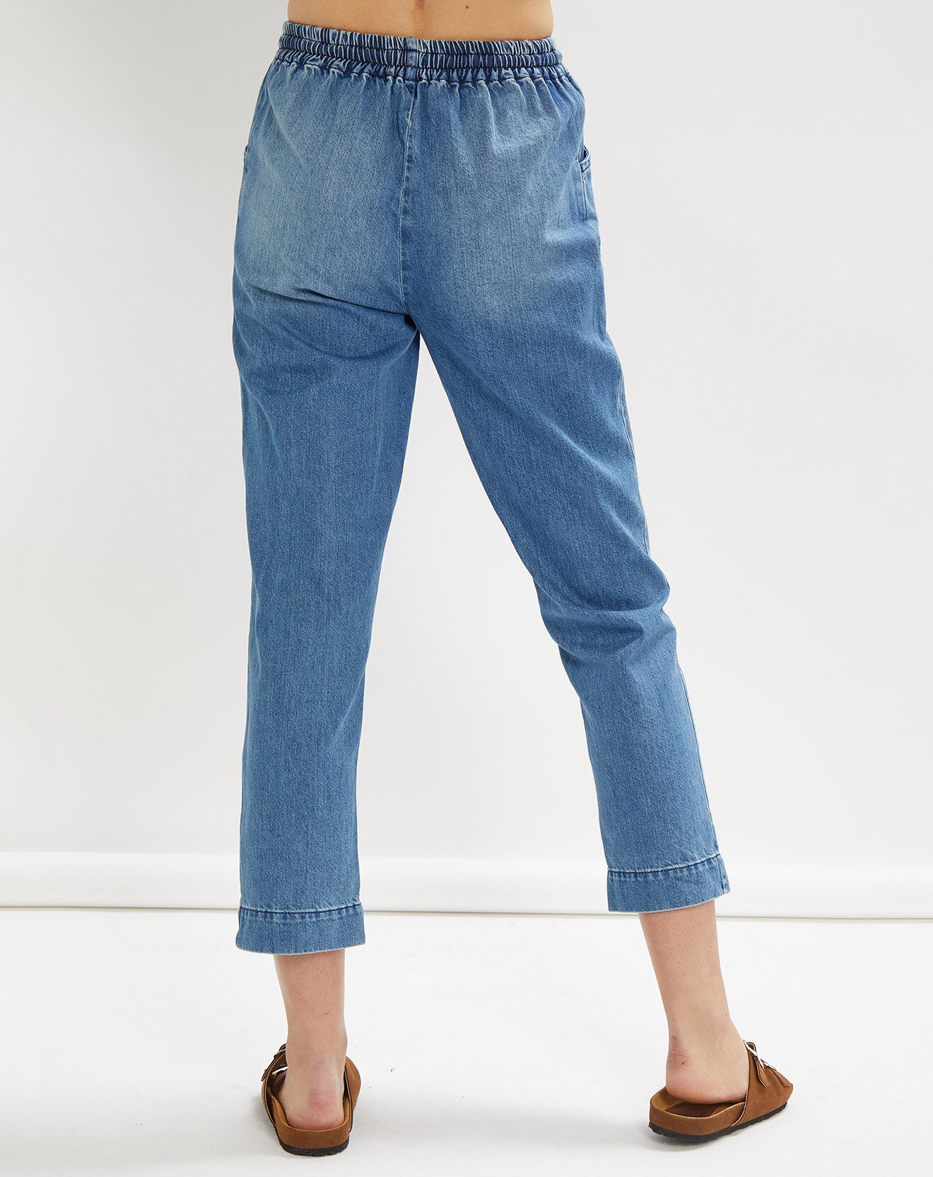 Stella Forest Pantalon cargo Nora en denim bleu