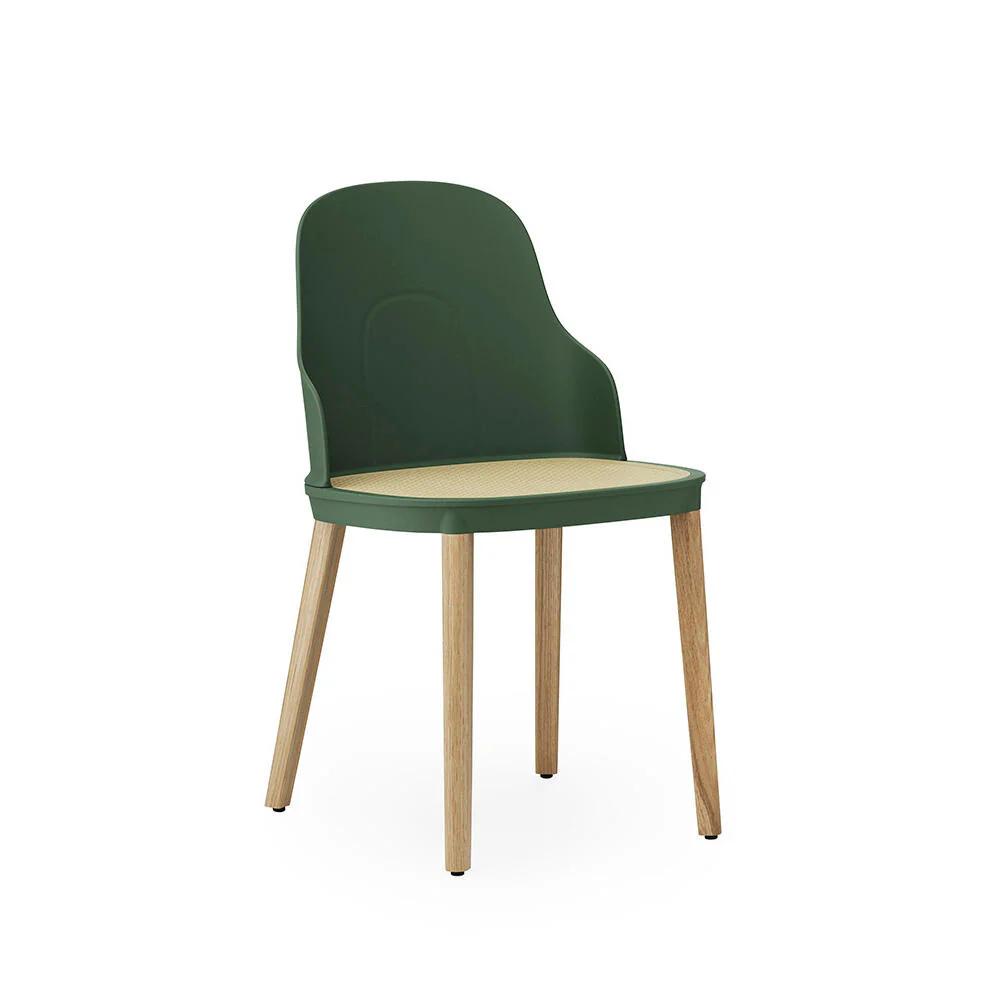 Normann Copenhagen  Allez stol, fletsæde - Park green/egetræ