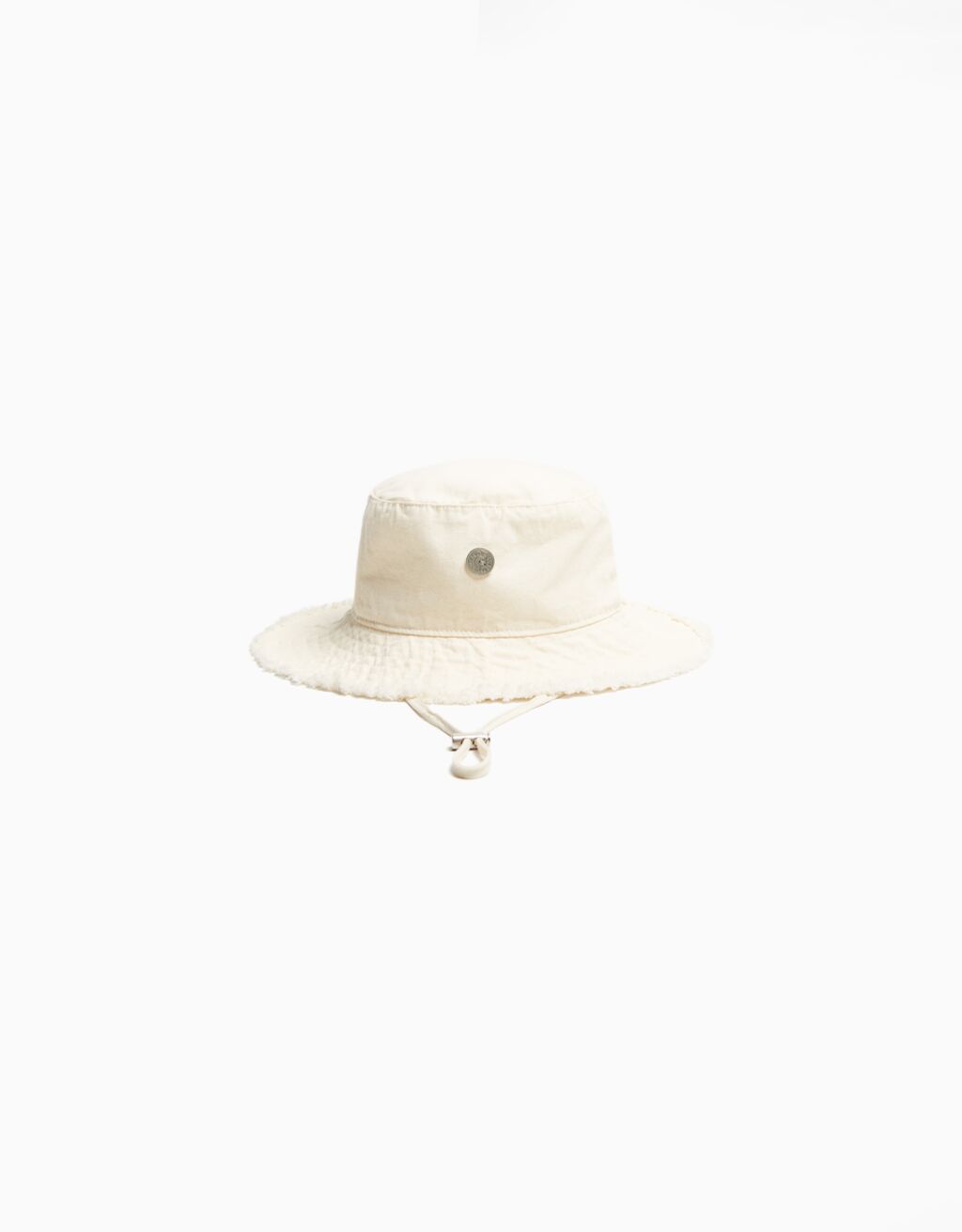 Chapéu bucket de algodão com efeito lavado