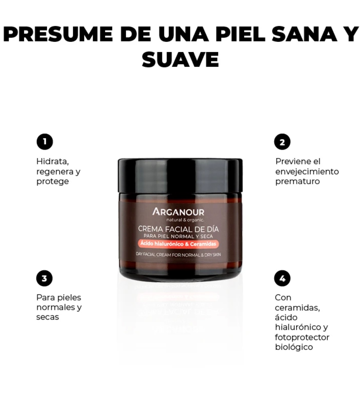 Arganour - Creme antienvelhecimento para pele normal e seca